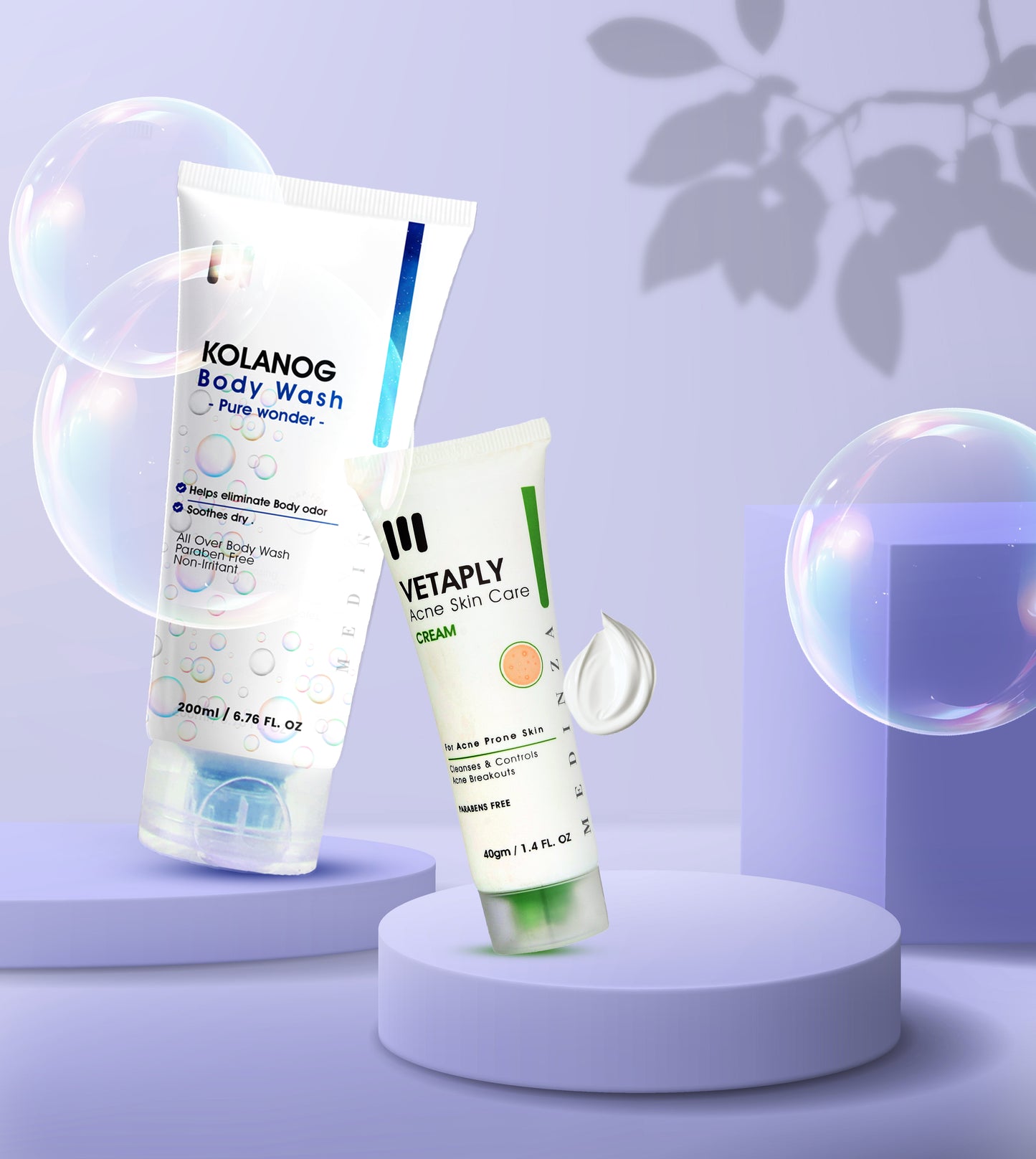 kolanog bodywash+ vetaply - روتين العناية بالجسم